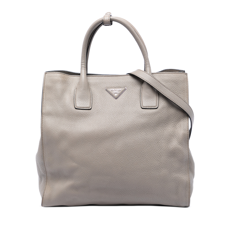 Pre-Loved Prada Vitello Daino Open Convertible Tote